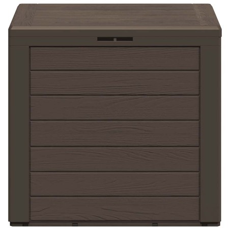 Boîte de stockage de jardin Marron 58,5x46x55 cm Polypropylène