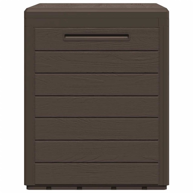 Boîte de stockage de jardin Marron 58,5x46x55 cm Polypropylène