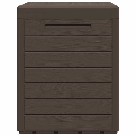 Boîte de stockage de jardin Marron 58,5x46x55 cm Polypropylène