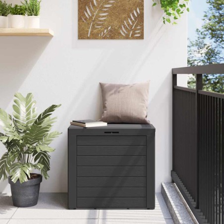 Boîte de stockage jardin Anthracite 58,5x46x55 cm Polypropylène