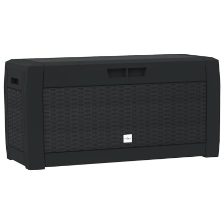 Boîte de stockage jardin Anthracite 119x48x60 cm Polypropylène 2