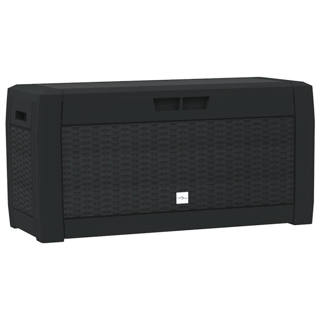 Boîte de stockage jardin Anthracite 119x48x60 cm Polypropylène