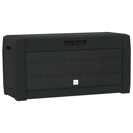Boîte de stockage jardin Anthracite 119x48x60 cm Polypropylène