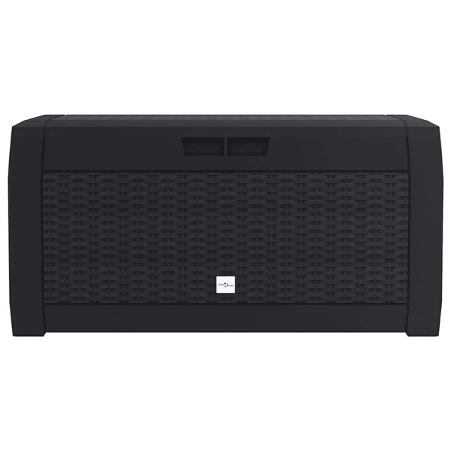 Boîte de stockage jardin Anthracite 119x48x60 cm Polypropylène