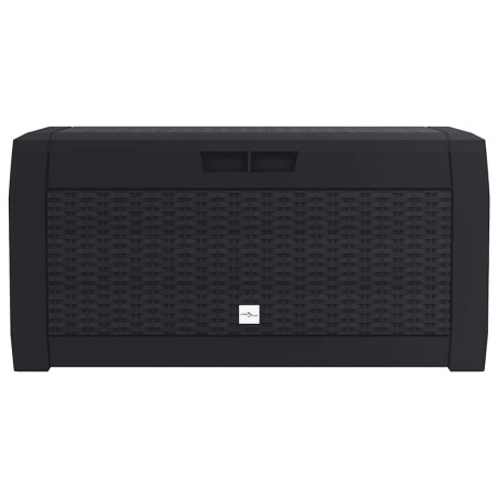 Boîte de stockage jardin Anthracite 119x48x60 cm Polypropylène