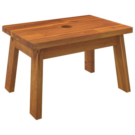 Tabouret-escabeau 38x26x22 cm Bois d'acacia solide 2
