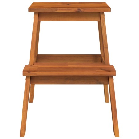 Tabouret-escabeau 2 marches 40x38x50 cm Bois d'acacia solide
