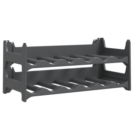 Casier à vin pour 12 bouteilles PP empilable 2