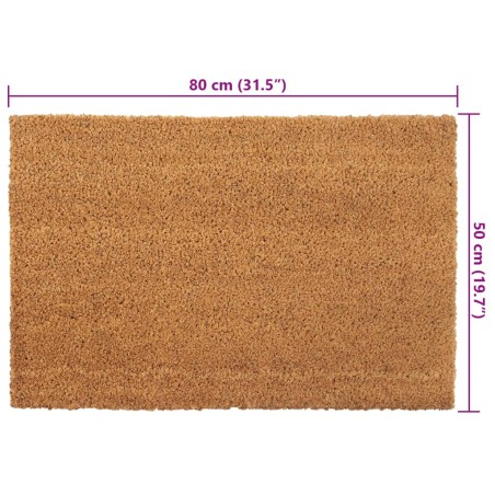 Tapis de porte naturel 50x80 cm fibre de coco touffeté