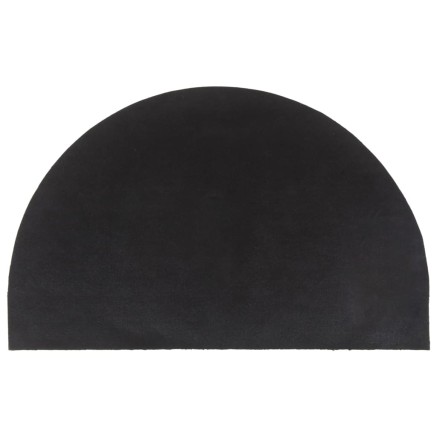 Tapis de porte naturel demi-rond 50x80cm fibre de coco touffeté 2