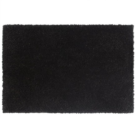 Tapis de porte noir 40x60 cm fibre de coco touffeté