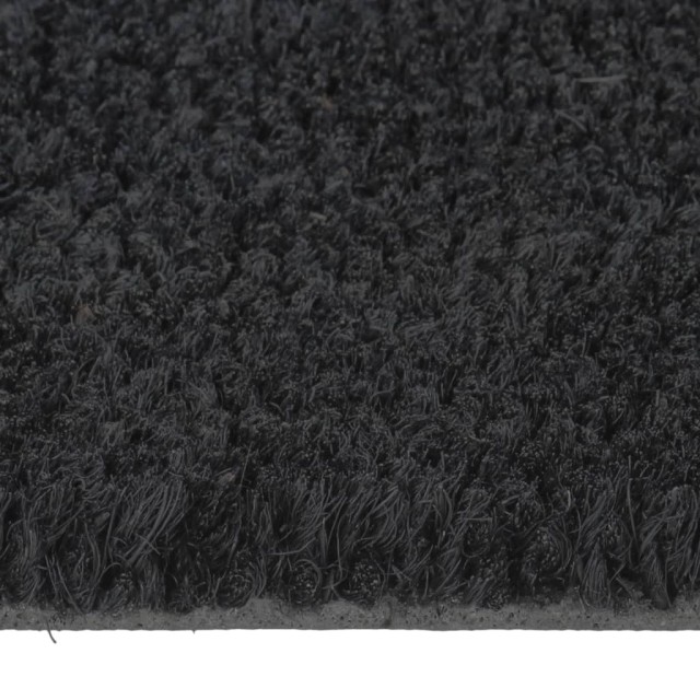Tapis de porte noir 50x80 cm fibre de coco touffeté