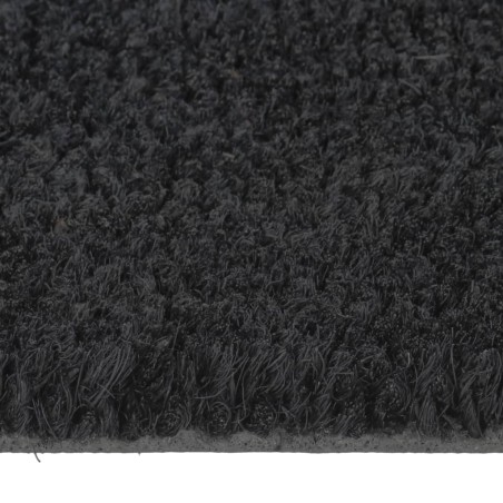 Tapis de porte noir 50x80 cm fibre de coco touffeté
