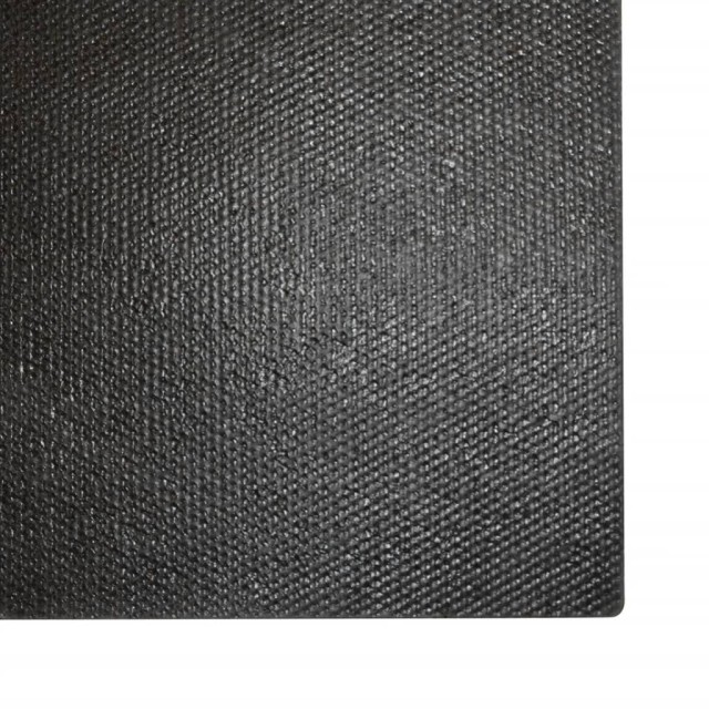Tapis de porte noir 100x200 cm fibre de coco touffeté