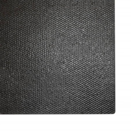 Tapis de porte noir 100x200 cm fibre de coco touffeté