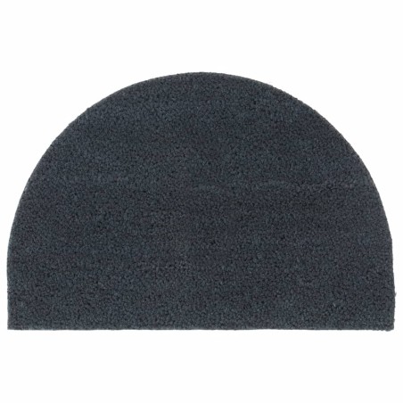 Tapis de porte gris foncé demi-rond 40x60 cm