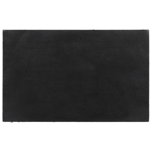 Tapis de porte gris foncé 50x80 cm fibre de coco touffeté