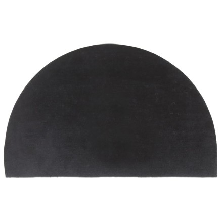 Tapis de porte gris foncé demi-rond 50x80 cm 2