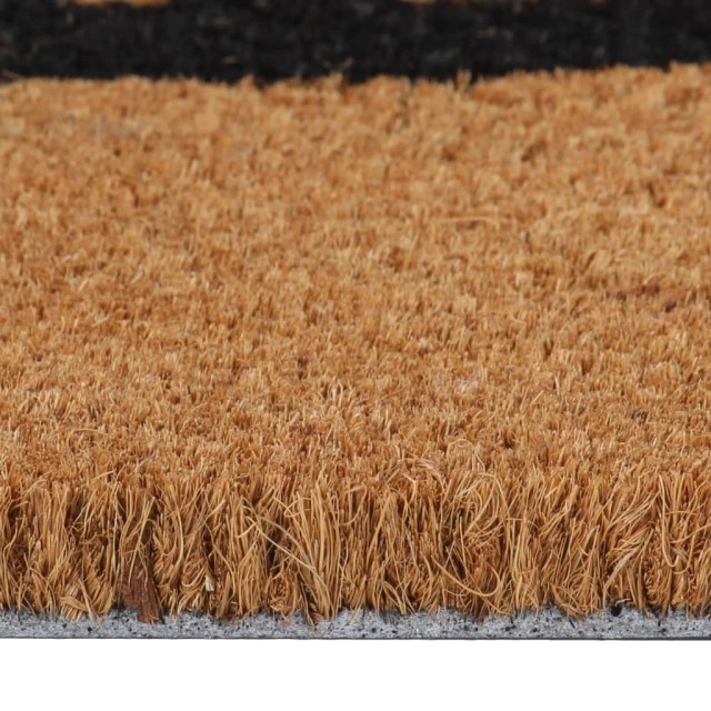Tapis de porte naturel 45x75 cm fibre de coco touffeté