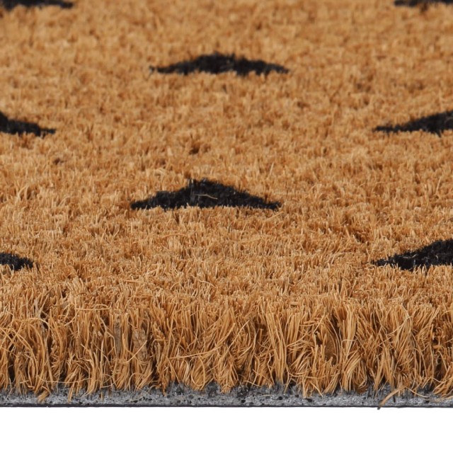 Tapis de porte naturel 40x60 cm fibre de coco touffeté