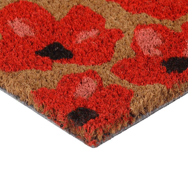 Tapis de porte naturel 40x60 cm fibre de coco touffeté