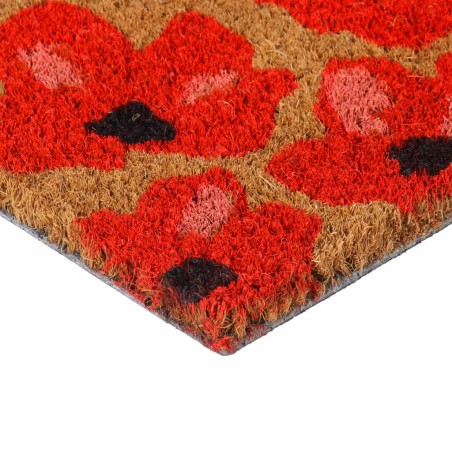 Tapis de porte naturel 45x75 cm fibre de coco touffeté