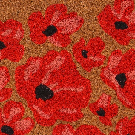 Tapis de porte naturel 45x75 cm fibre de coco touffeté