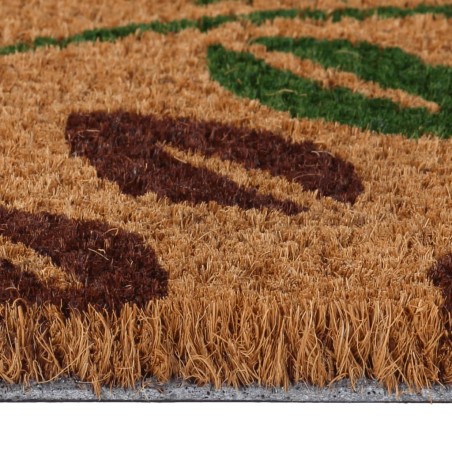 Tapis de porte naturel 40x60 cm fibre de coco touffeté
