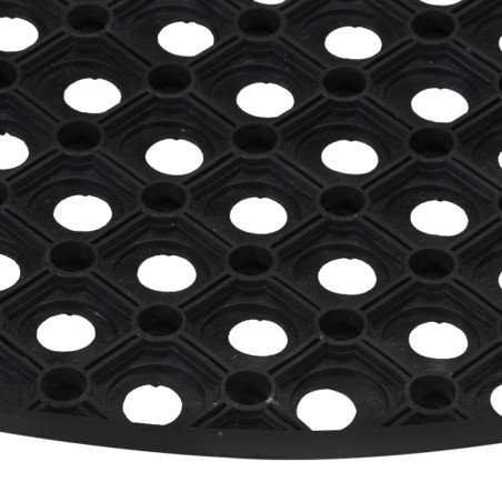 Tapis de porte demi-rond 45x75 cm caoutchouc