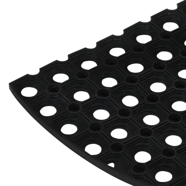 Tapis de porte demi-rond 45x75 cm caoutchouc