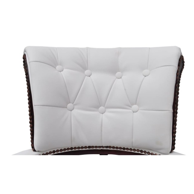 Chaise de bureau pivotante Blanc