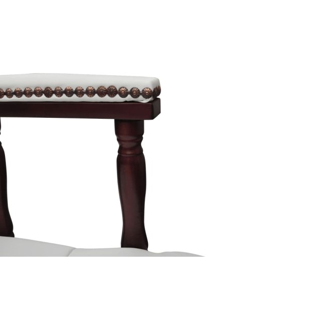 Chaise de bureau pivotante Blanc