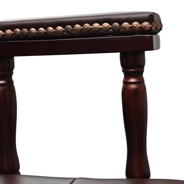 Chaise de bureau pivotante Marron