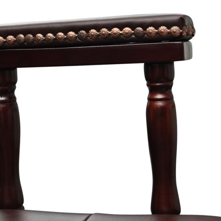 Chaise de bureau pivotante Marron