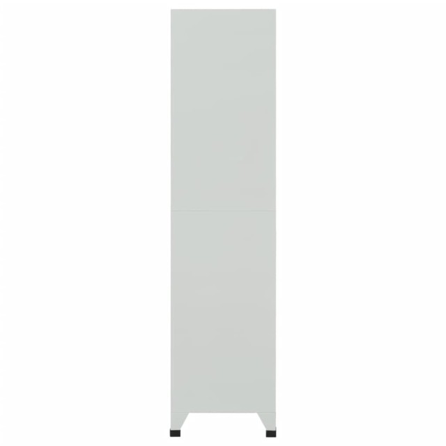 Armoire à casier avec 6 compartiments Acier 90x45x180 cm Gris
