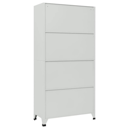 Armoire à casier avec 6 compartiments Acier 90x45x180 cm Gris