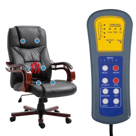 Chaise de bureau Noir Similicuir