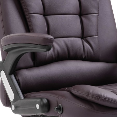 Chaise de bureau Marron Similicuir