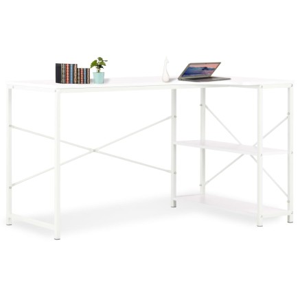 Bureau d'ordinateur Blanc 120x72x70 cm