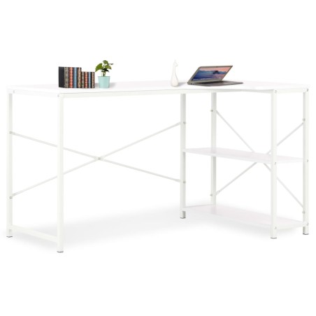 Bureau d'ordinateur Blanc 120x72x70 cm