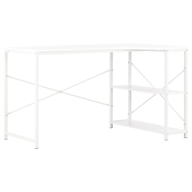 Bureau d'ordinateur Blanc 120x72x70 cm