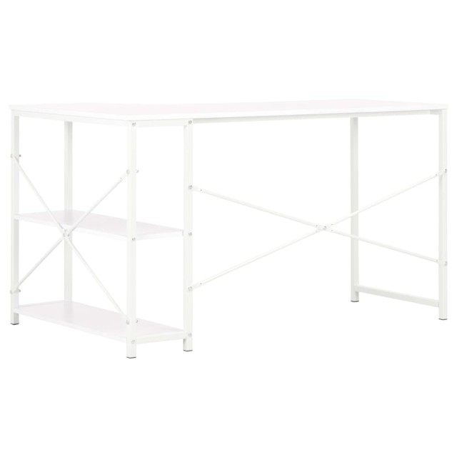 Bureau d'ordinateur Blanc 120x72x70 cm
