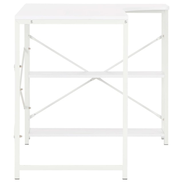 Bureau d'ordinateur Blanc 120x72x70 cm