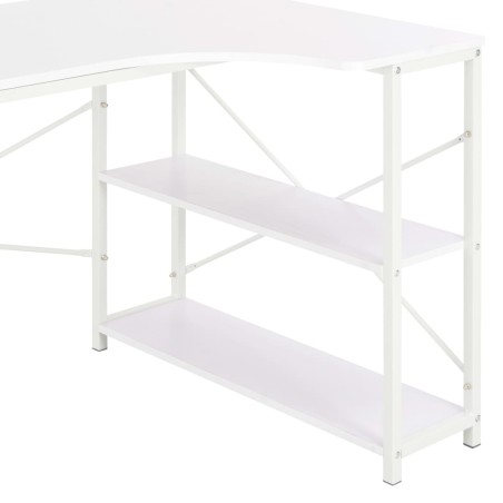 Bureau d'ordinateur Blanc 120x72x70 cm