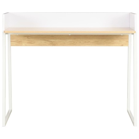 Bureau Blanc et chêne 90x60x88 cm