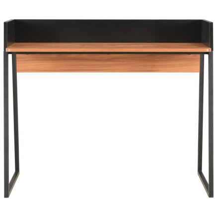 Bureau Noir et marron 90x60x88 cm 2