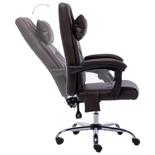 Chaise de bureau de massage Marron Similicuir