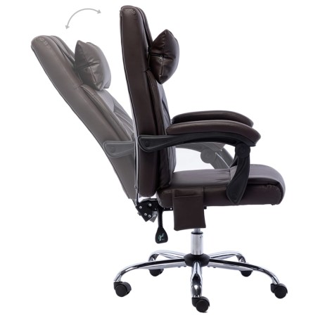 Chaise de bureau de massage Marron Similicuir
