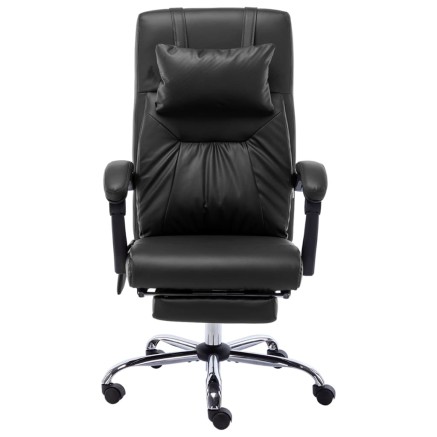 Chaise de bureau de massage Noir Similicuir 2
