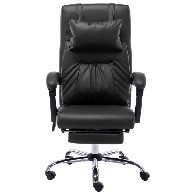 Chaise de bureau de massage Noir Similicuir